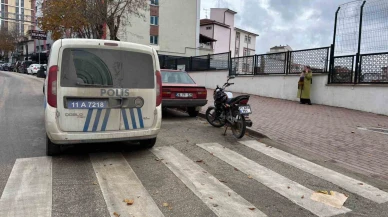 Bilecik’te yaya geçidinde kaza: Motosiklet sürücüsü yaralandı
