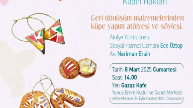 Eskişehir’de 8 Mart’a Özel: Geri Dönüşümden Şık Küpeler!