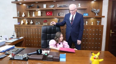 Odunpazarı Belediye Başkanı Kazım Kurt, Makamını 9 Yaşındaki Miray Durdu’ya Devretti
