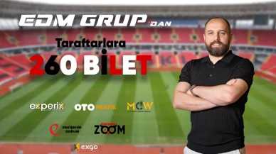 EDM Grup'tan Eskişehirspor için 260 Bilet Desteği