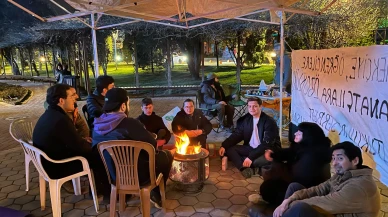 Eskişehir’de öğrenciler gece nöbetine başladı