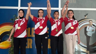 Yıldız Kızlar Bilek Güreşi müsabakasında İnönü’den 5 öğrenci derece elde etti