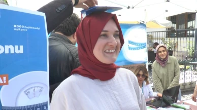 Eskişehir'de ’İdeal Kilonu Öğren, Sağlıklı Yaşa’ uygulamasında vatandaşla sağlık personeli arasında ilginç diyaloglar