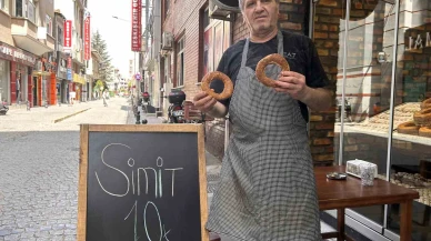 Eskişehir'de simidi yüzde 50 indirimle 10 liraya satıyor