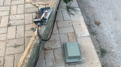 Teğet geçen direk can aldı sanıldı: Asfalt çalışmasında işçi yaralandı
