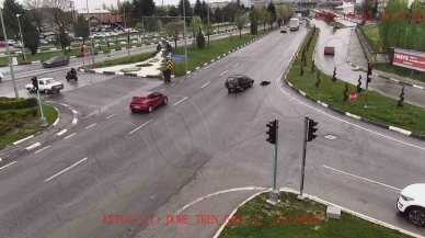 Kütahya’da Kazalar Kamerada: Motosikletliler ve Yayalar Tehlikede