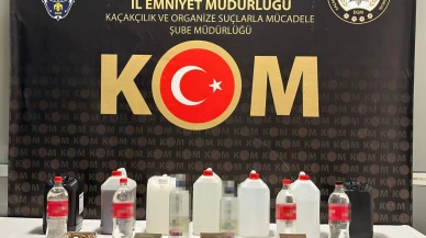 Kütahya’da Sahte Alkol Operasyonu: Litrelerce Tehlike Ele Geçirildi