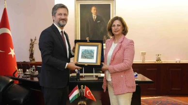 Macaristan Büyükelçisi Matis Başkan Ünlüce’yi ziyaret etti