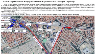 Alternatif Güzergâhlar ve Otobüs Hatlarında Değişiklik