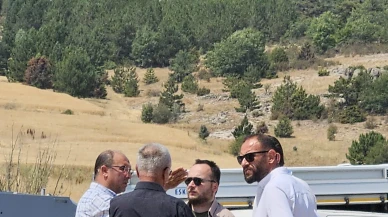 Zafer Partisi İl Başkanı Demir, yangın bölgesinde incelemelerde bulundu