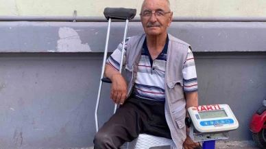 18 yıldır tartıcılık yaparak geçimini sağlıyor