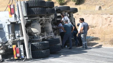 Eskişehir’de Beton Mikseri Devrildi: 1 Yaralı