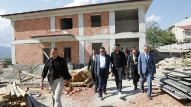 Kütahya Valisi Musa Işın, Emet’teki eğitim yatırımlarını yerinde inceledi
