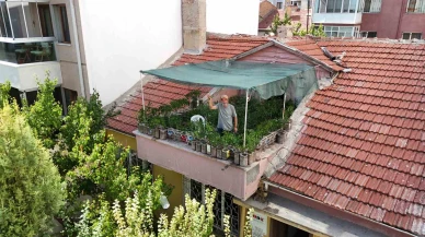 Eskişehirli Esnaf, Terasını 200 Bidonla Bahçeye Çevirdi