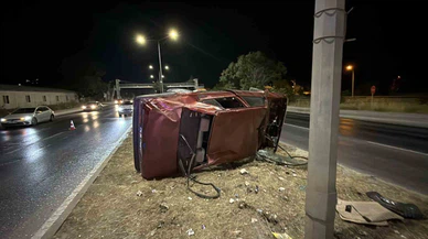 Eskişehir’de Takla Atan Otomobilde 1 Kişi Yaralandı