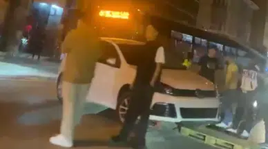 Eskişehir’de Otomobil Mantar Dubaların Üzerinde Askıda Kaldı