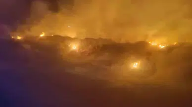Afyonkarahisar'da Arazide Yangın Paniği