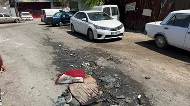 Eskişehir Küçük Sanayi’de Yol Çöktü, Atıklar Tepki Çekti