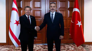 KKTC Başbakanı Üstel’den Fidan’a Kıbrıs Teşekkürü
