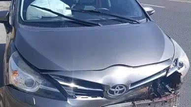Koyuna Çarpan Otomobilde 1 Kişi Yaralandı