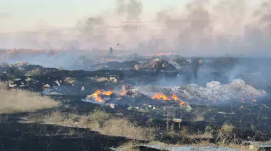 Eskişehir’de otluk alanda yangın çıktı