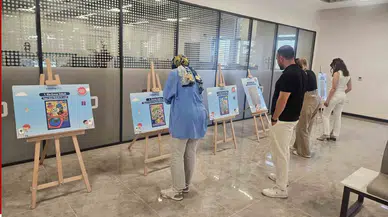 Çocukların enerji tasarrufu temalı eserleri sergileniyor