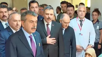Bakan Çiftçi ve Bakan Tekin, yaralı öğrencileri ziyaret etti