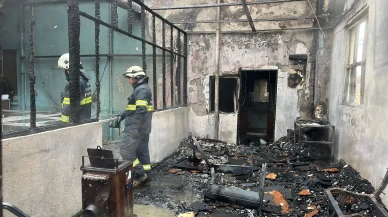 Şehir Hastanesi Yakınında Yangın: 1 İşçi Yaralandı