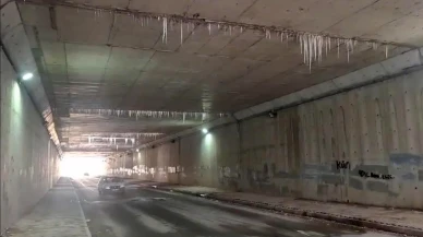 Eskişehir’de Altgeçitte Tehlike: Buz Sarkıtları Sürücüleri Tedirgin Ediyor