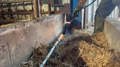 Eskişehir’de soğuk hava besicileri zorladı: Donan su borularını ateşle çözdüler