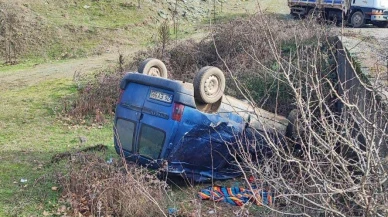 Bilecik’te Kontrolden Çıkan Araç Köprüden Aşağı Uçtu
