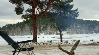 Ağlan Göledi Kar Altında Kartpostallık Görünüme Büründü