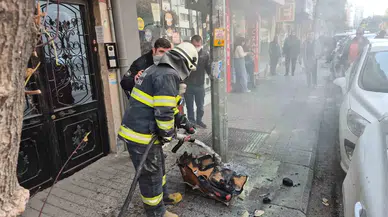 Eskişehir’de Çiçekçi Dükkanında Yangın Çıktı