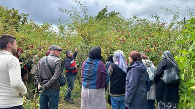 Eskişehirli kadın çiftçiler Kütahya’da üretimi inceledi