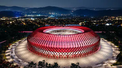 Türk Çadırlarından İlham Alan Bişkek Arena Açıldı