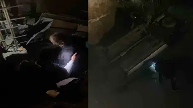 Eskişehir'de Çukura Düşen Otomobilden Yaralıları Böyle Çıkardılar