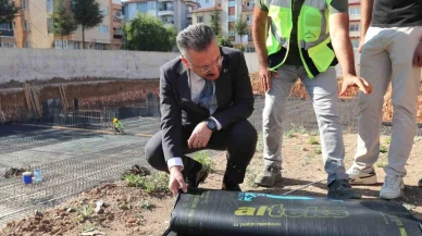 Vali Aksoy, Anadolu Lisesi İnşaatını Yerinde İnceledi