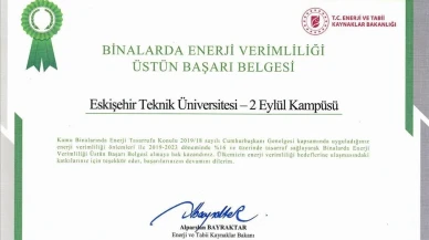 ESTÜ, Enerji Verimliliğinde Üstün Başarı Belgesi Kazandı