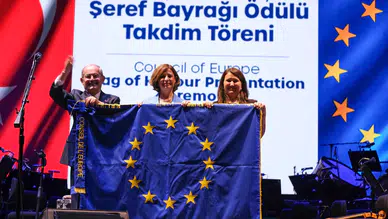 Eskişehir’e Avrupa Konseyi’nden “Şeref Bayrağı” ödülü takdim edildi