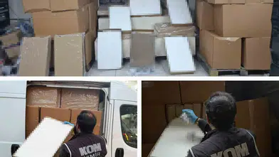Gaziemir'de mobil depo operasyonu: Milyonlarca kaçak makaron ele geçirildi