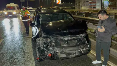 Düğün yolculuğu Samsun'da kaza ile kesildi: Bir kişi yaralandı