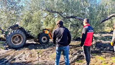 Gömeçli üreticilerin zeytin mesaisine yerel yönetimden destek ziyareti