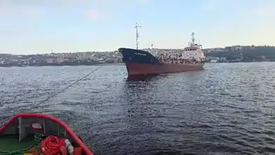 Kocaeli açıklarında tehlike atlatan yakıt tankeri güvenli limana alındı