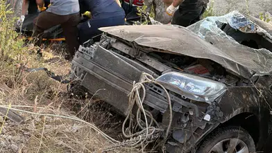 Yedisu'da kontrolden çıkan araç dereye yuvarlandı: 1 can kaybı