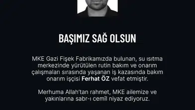 Gazi Fişek Fabrikası'ndaki bakım çalışmasında acı bilanço: Bir işçi hayatını kaybetti