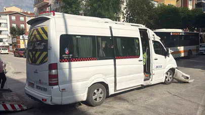 Biri işçi servisi toplam 4 aracın karıştığı kazada 9 kişi yaralandı