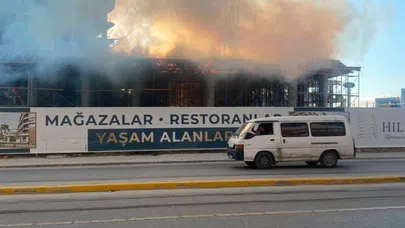 Eskişehir’de Hill City inşaatında yangın
