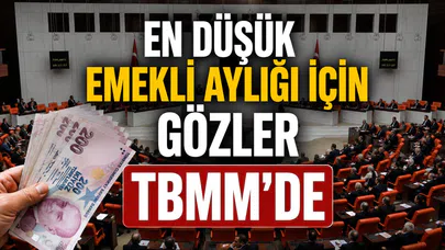 En düşük emekli aylığı için gözler TBMM'de