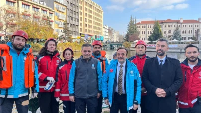 Porsuk Çayında Boğulma Tatbikatı Gerçekleştirildi