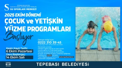 Tepebaşı Belediyesi’nde Yüzme Kursu Kayıtları Başlıyor